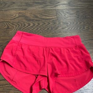 Red lululemon speed ups